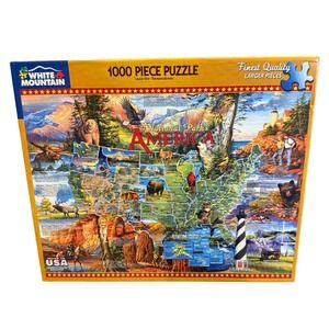NEW White Mountain National Parks America 1000‎ Piece Jigsaw Puzzle
